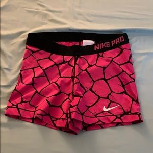 Nike pro spandex shorts